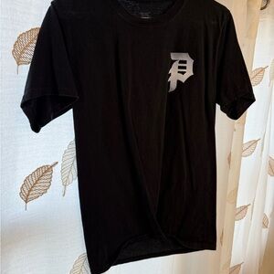 Primitive Black Short Sleeve Tee with Silver Chest Logo